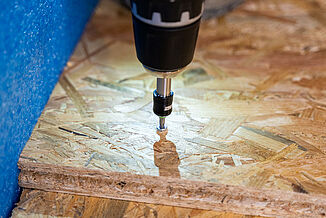 Floor construction with REGUFOAM vibration.