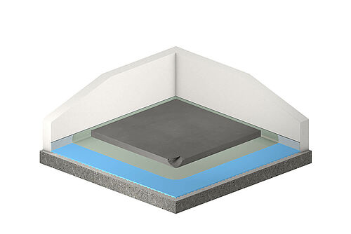 REGUFOAM sound 10 under cement screed REGUFOAM sound 10 under cement screed