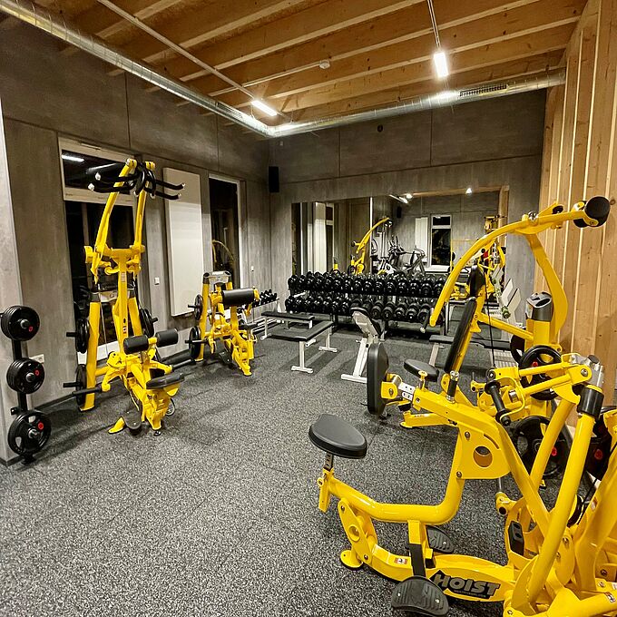 Training room with REGUPOL sports flooring in the Rhönfit therapy centre.