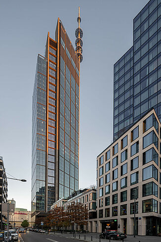 The Varso Tower in Warsaw is the tallest building in the EU.