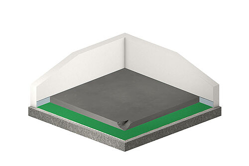 REGUPOL sound 12 under cement screed REGUPOL sound 12 under cement screed