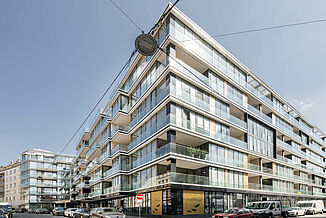Corner view of the exclusive residential complex The Ambassy in Vienna.
