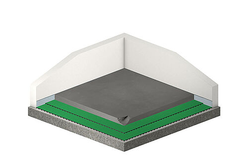 REGUPOL sound 17 under cement screed (2 layers) REGUPOL sound 17 under cement screed (2 layers)