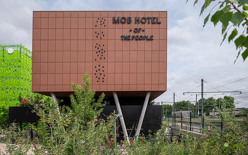 Spend the night on a former brownfield