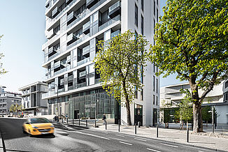 Mixed-use building Henninger Turm in Frankfurt.