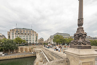 La Samaritaine department stores' in the centre of Paris.