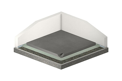 REGUPOL comfort 12 under cement screed REGUPOL comfort 12 under cement screed