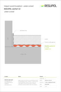 REGUPOL comfort 12 under cement screed
