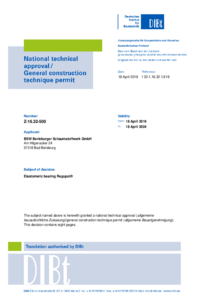 REGUPOL vibration GTA Z-16.32-500 and Z-16.32-527 | EN - valid until 18.04.2024