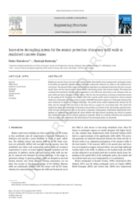 Innovative decoupling system for the seismic protection of masonry infill walls in reinforced concrete frames