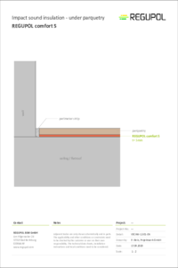 REGUPOL comfort 5 under parquetry