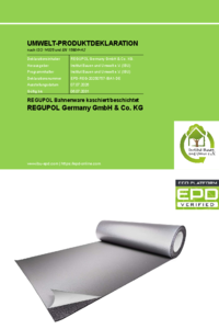 Environmental Product Declaration for laminated products