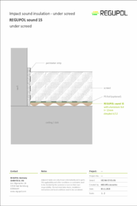 REGUPOL sound 15 under cement screed
