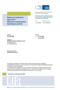 REGUFOAM vibration GTA Z-16.32-499