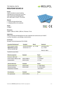 REGUFOAM sound 10