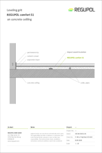 REGUPOL comfort S1 under cement screed