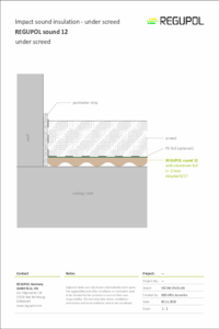 REGUPOL sound 12 under cement screed
