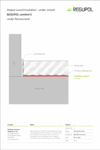 REGUPOL comfort 5 under Renoscreed